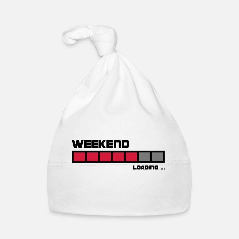 Loading Weekend | Fun t-shirt printing Organic Baby Cap