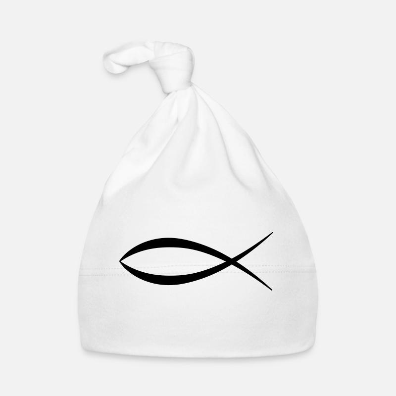 symbole du poisson Jésus Bonnet bio Bébé