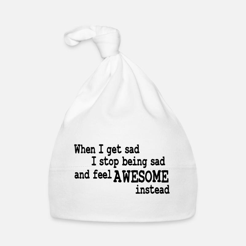 when i feel sad Baby Bio-Mütze