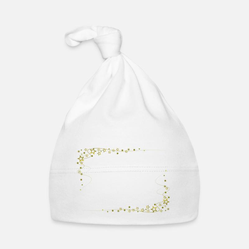 Sternrahmen Gold Baby Bio-Mütze