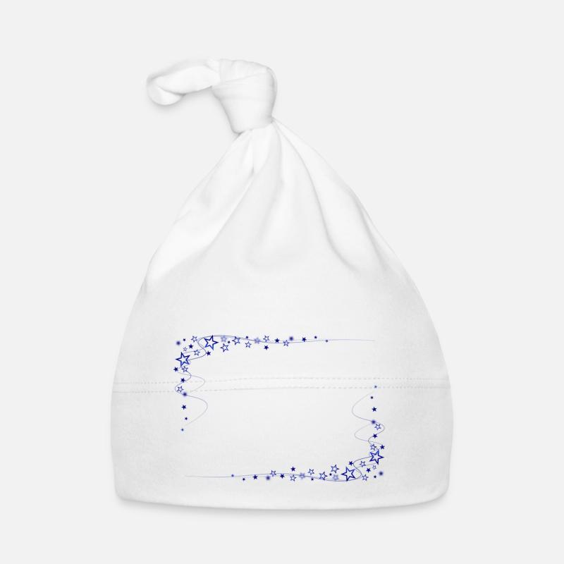Sternrahmen Blau Baby Bio-Mütze
