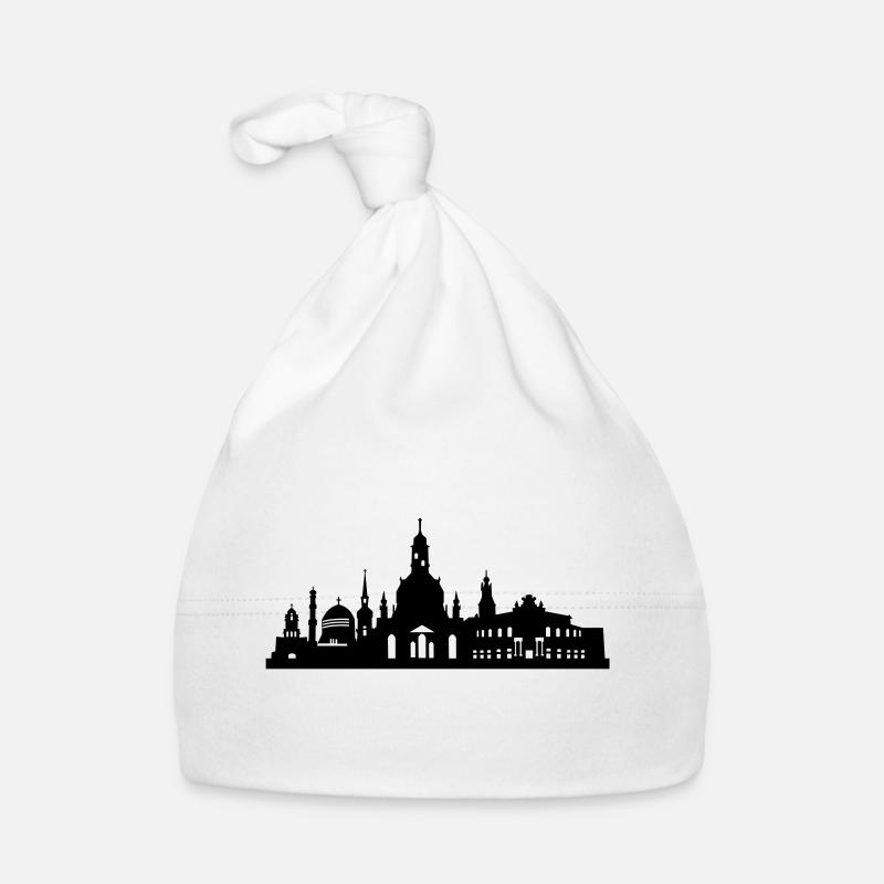 Skyline Dresden klein Baby Bio-Mütze