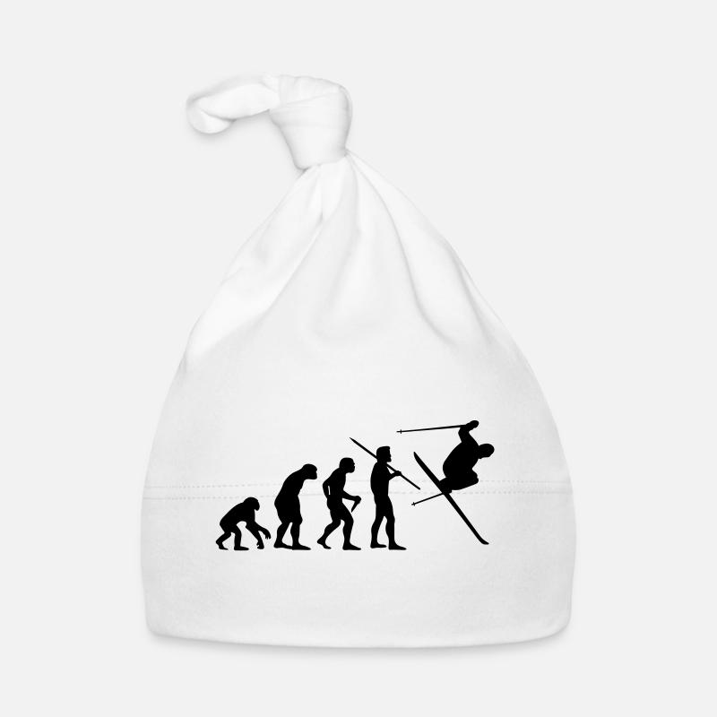 Évolution de l'homme - Skieur n ° 1 Bonnet bio Bébé
