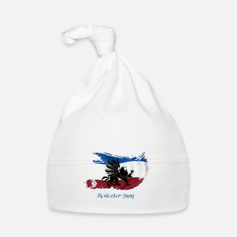 rostocker_jung_hellblau - Baby Bio-Mütze - Weiß