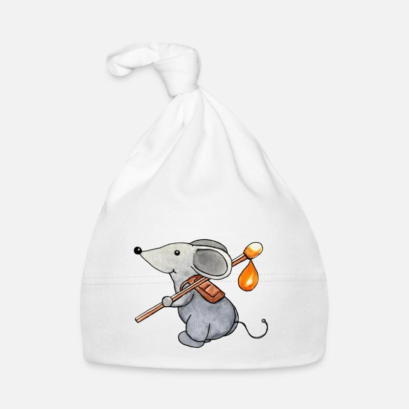 Maus auf Wanderschaft Baby Bio-Mütze