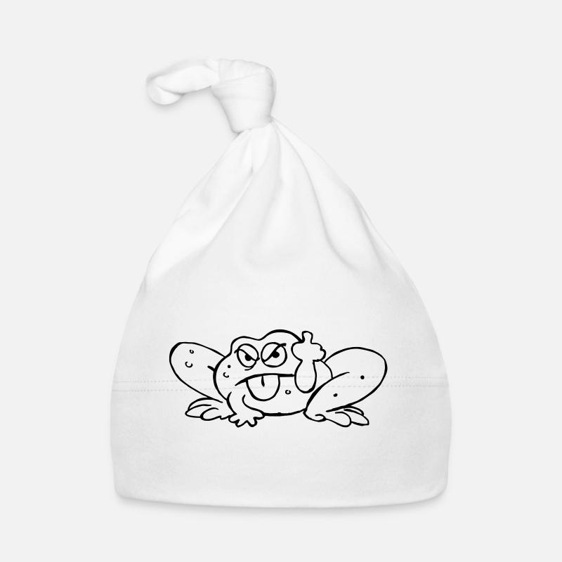 Crapeaud pulls the tongue Organic Baby Cap