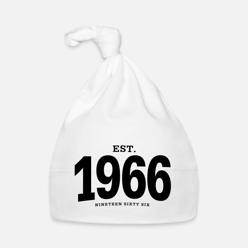 HNE. 1966 Nineteen Sixty Six - Bonnet bio Bébé - blanc