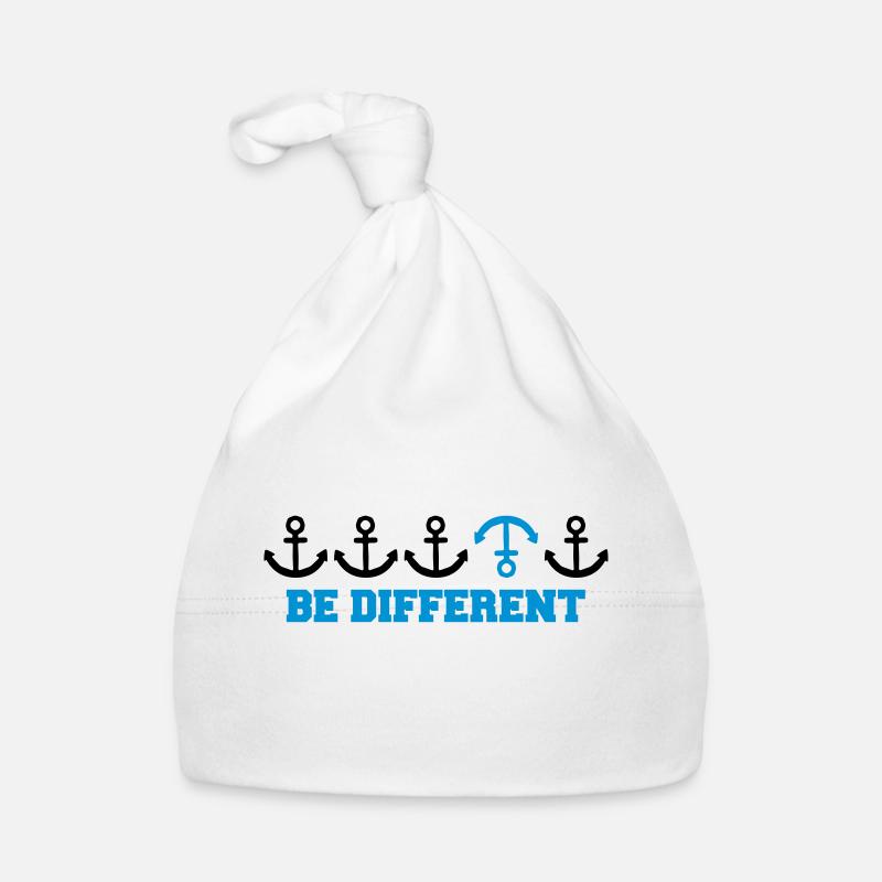text be different anders reihe muster anker viele Baby Bio-Mütze