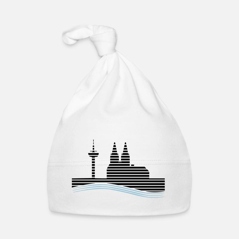 Köln - Baby Bio-Mütze - Weiß