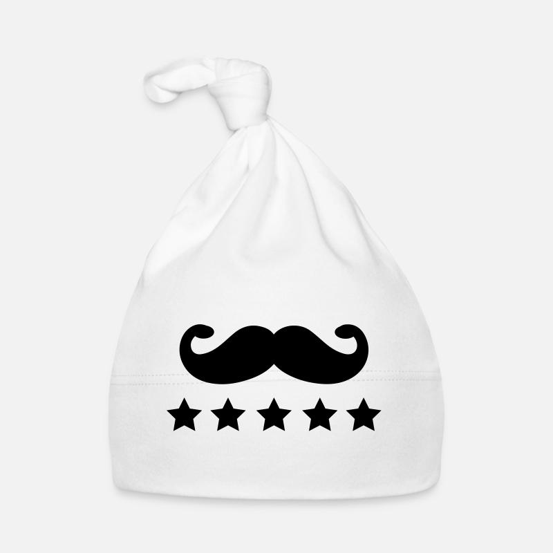 mustache Organic Baby Cap