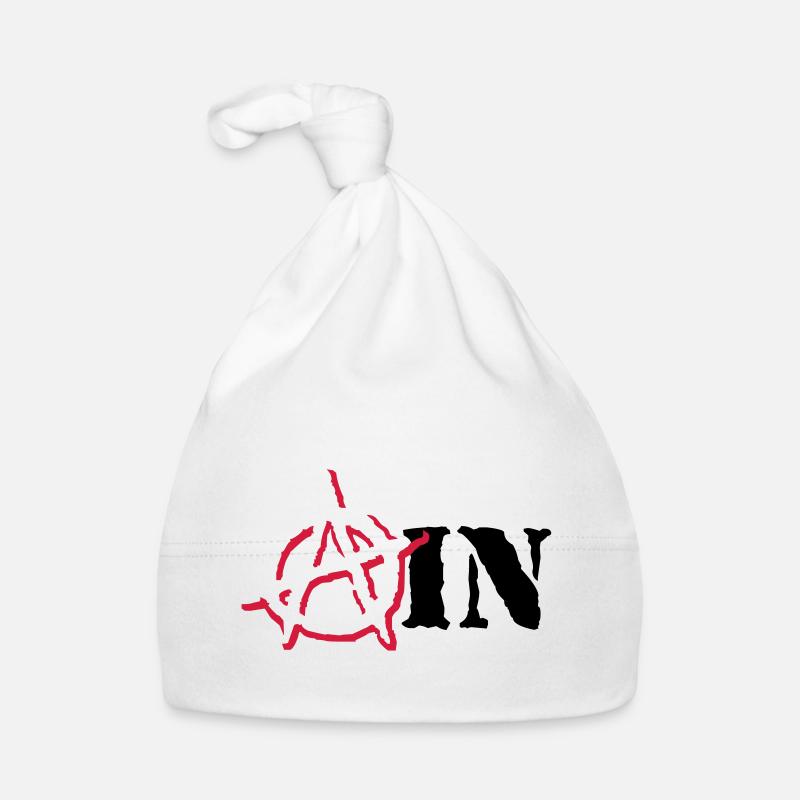 Anarchy Ain - Organic Baby Cap - white