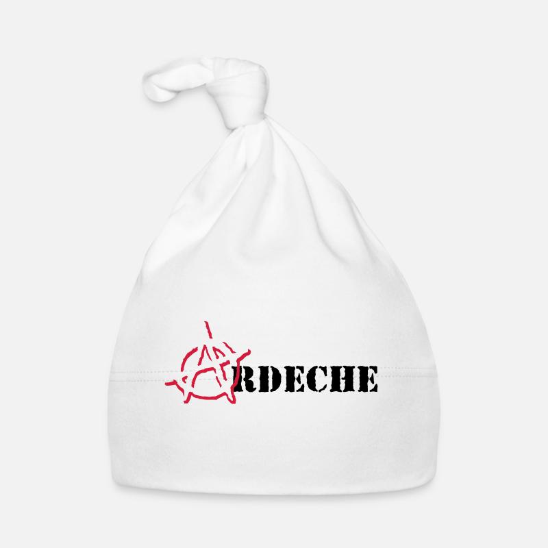 Anarchy Ardeche - Organic Baby Cap - white