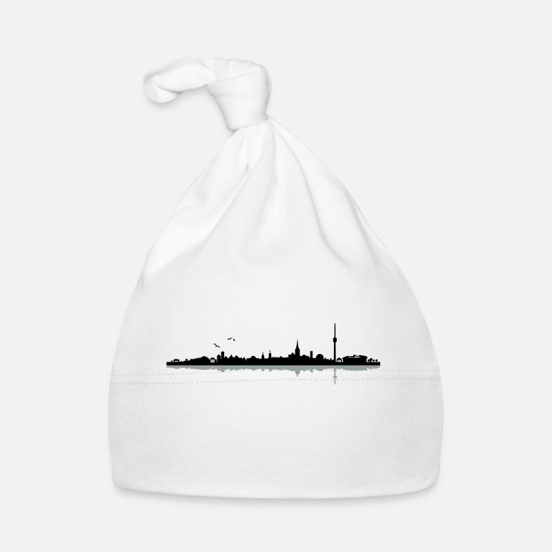 Stuttgart Skyline Bonnet bio Bébé