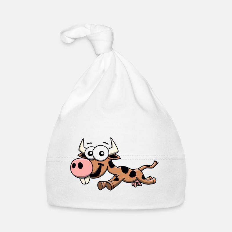 Vache heureuse Bonnet bio Bébé