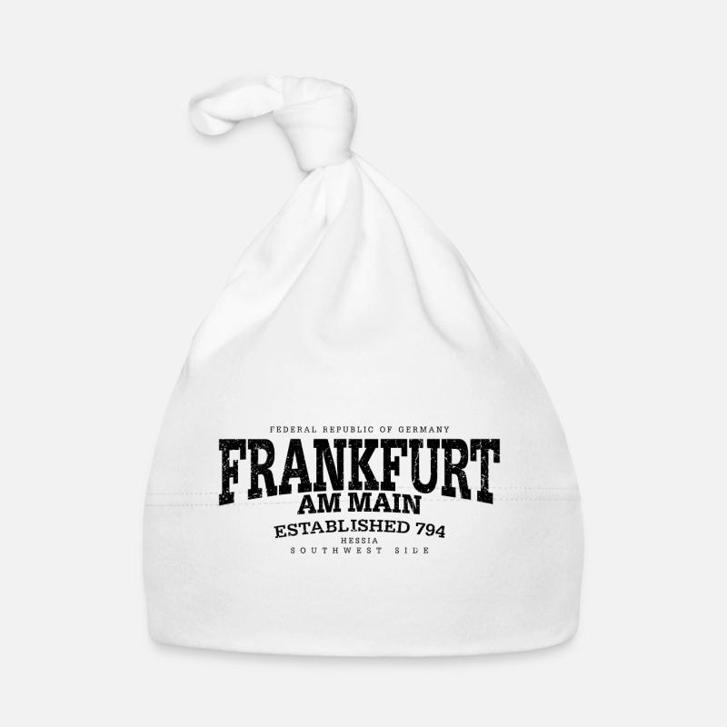 Frankfurt am Main (noir à l'ancienne Edt. '13) Bonnet bio Bébé
