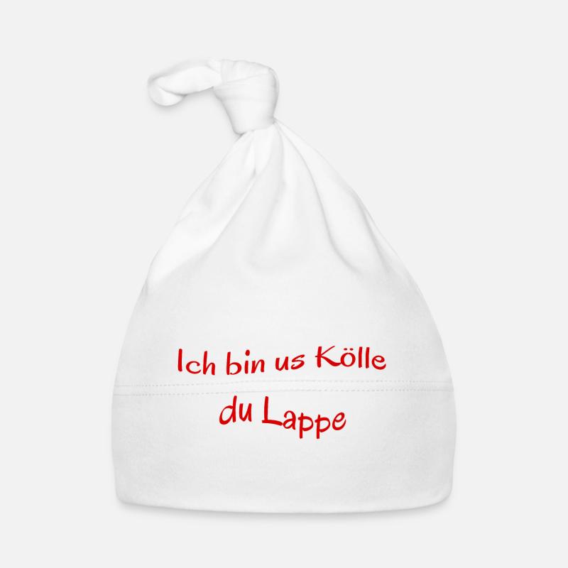 Kölscher Spruch, Ich bin us Kölle du Lappe Baby Bio-Mütze