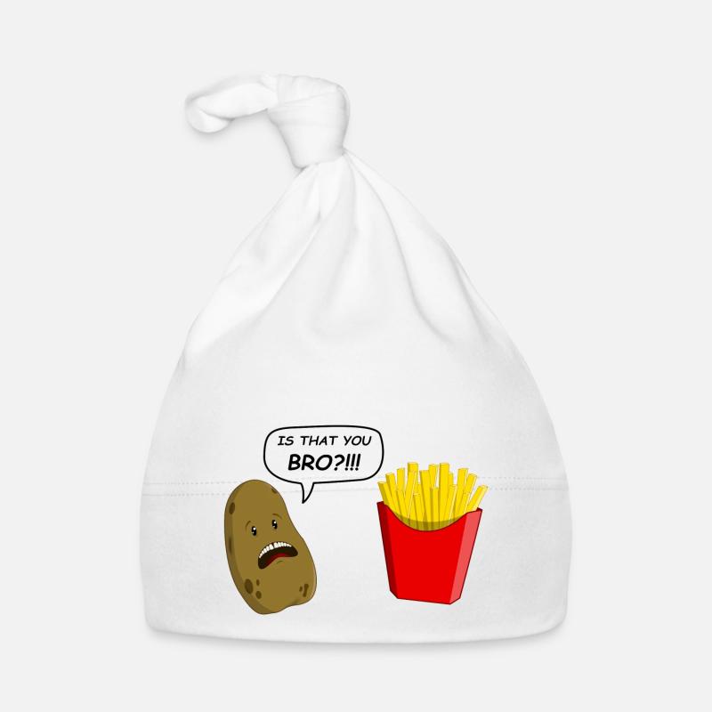 potato - Bonnet bio Bébé - blanc