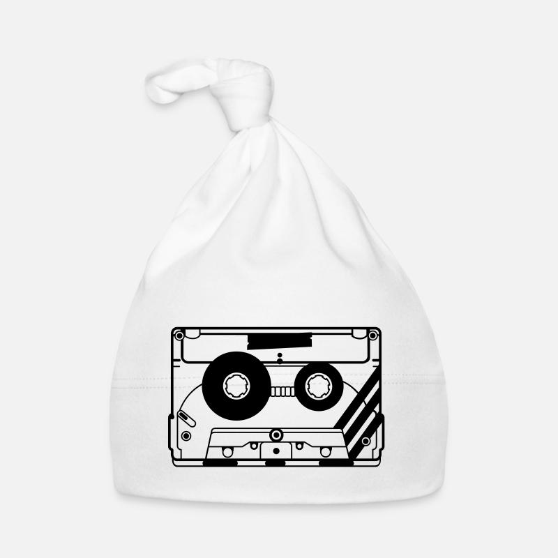 cassette audio de la cassette - Bonnet bio Bébé - blanc