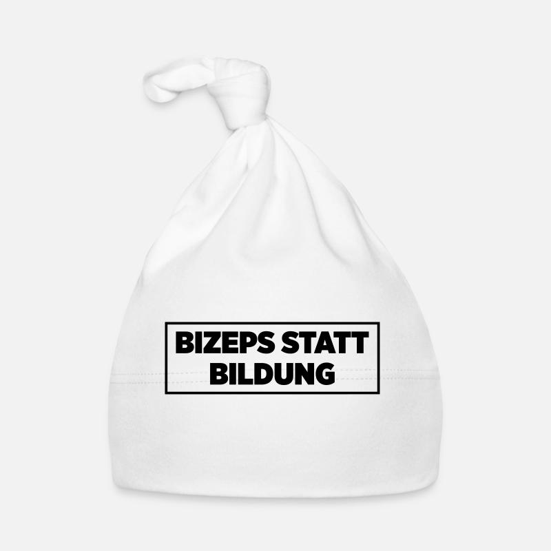 Biceps instead of education Organic Baby Cap