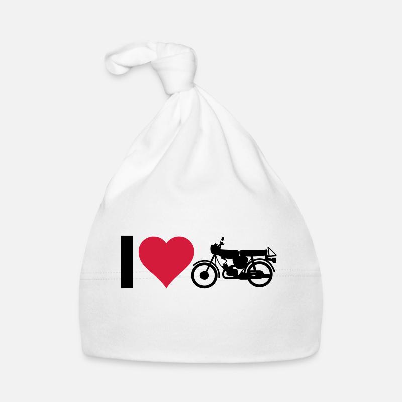 Herz Moped Baby Bio-Mütze
