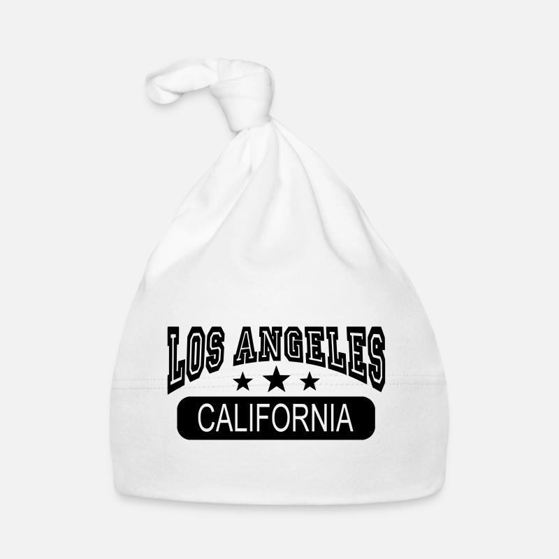 los angeles california - Bonnet bio Bébé - blanc