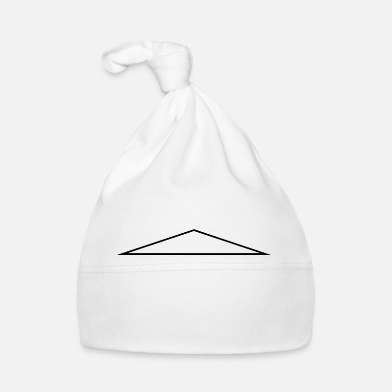 delta / / isosceles / / flat / / frame Organic Baby Cap