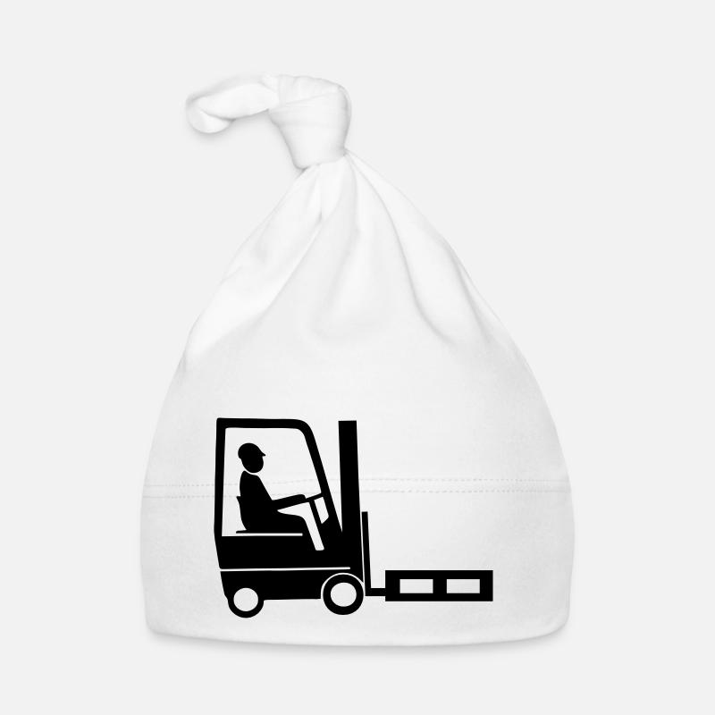 staplerfahrer - Baby Bio-Mütze - Weiß