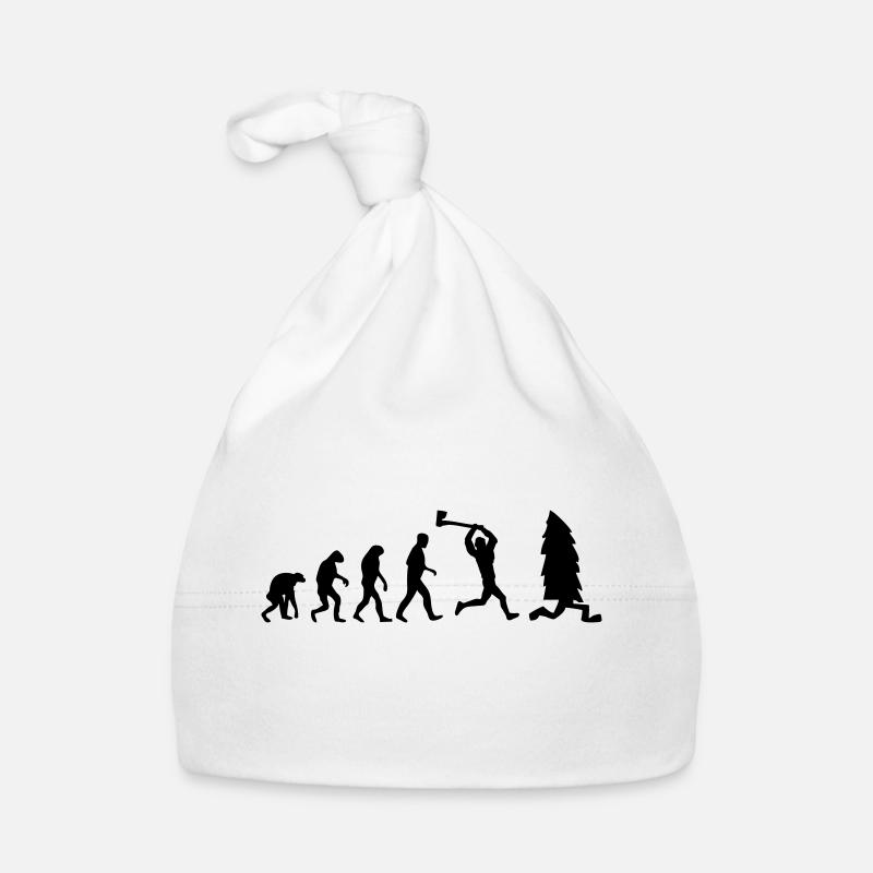 lumberjack evolution fun - Bonnet bio Bébé - blanc