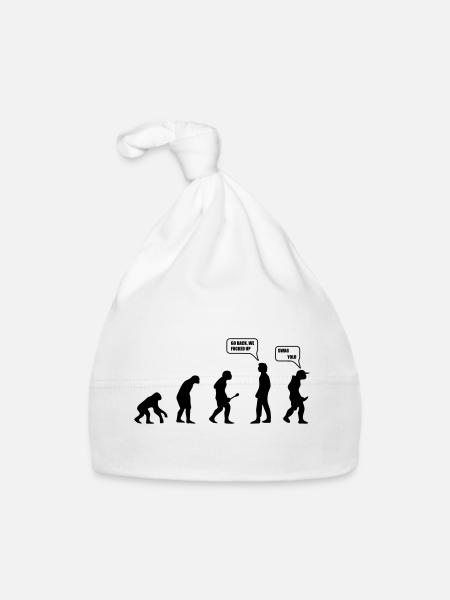 Swag Yolo Evolution - Bonnet bio Bébé - blanc - Devant