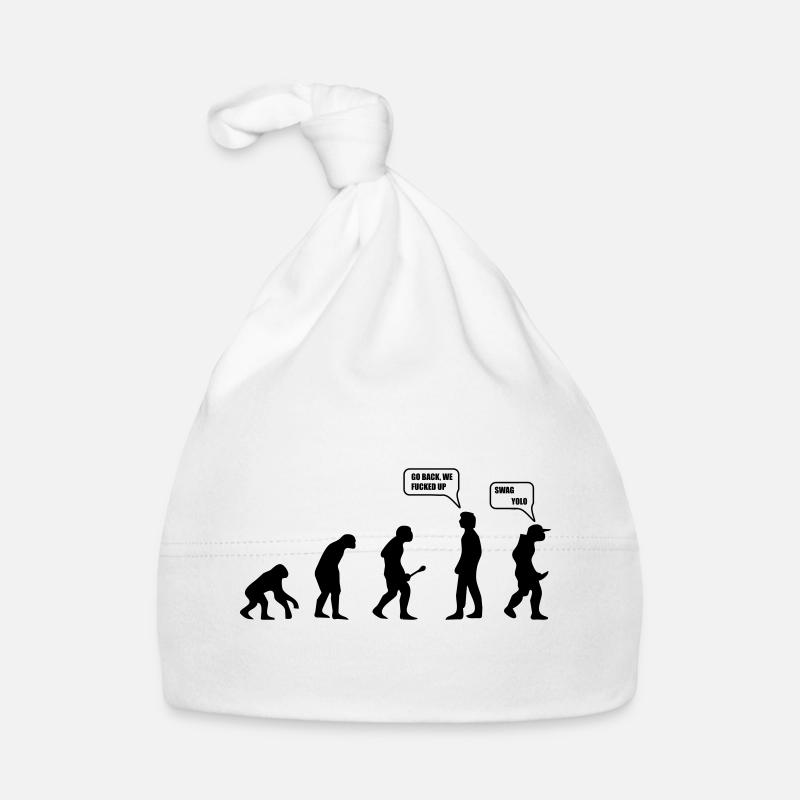 Swag Yolo Evolution - Organic Baby Cap - white