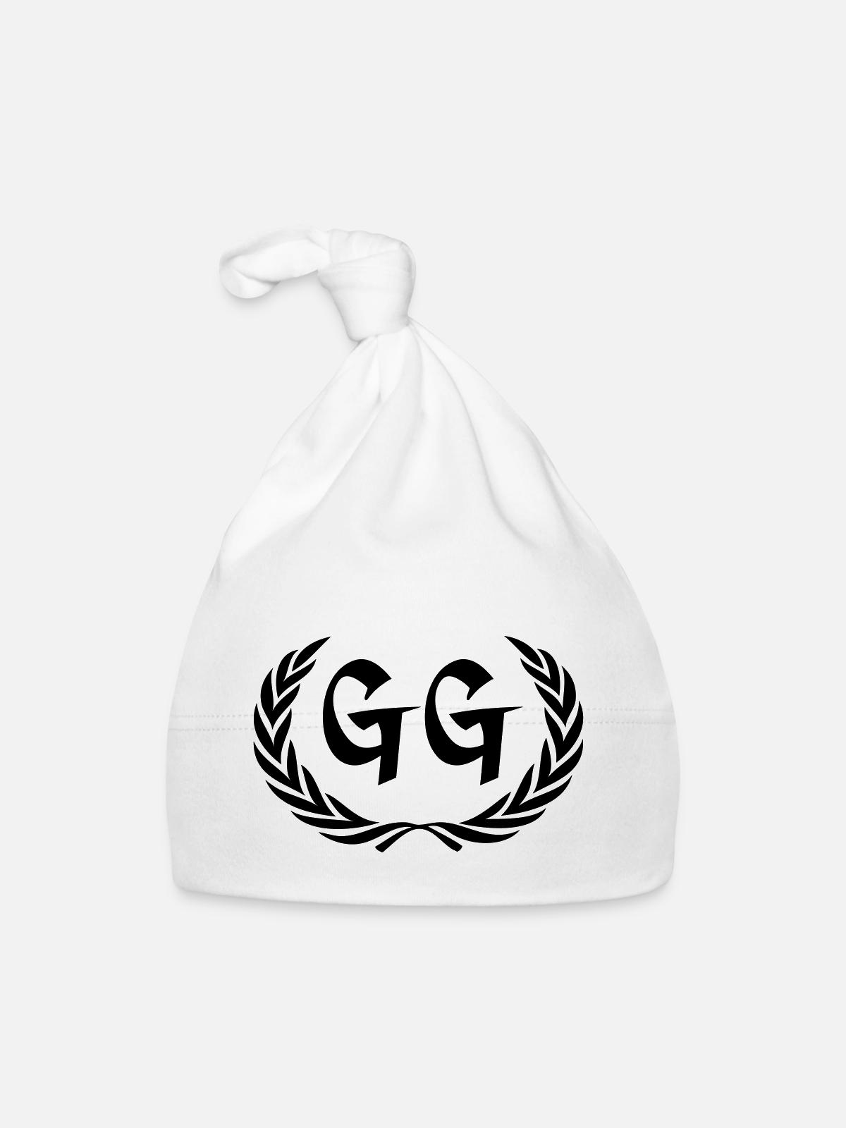 gg - Bonnet bio Bébé - blanc - Devant