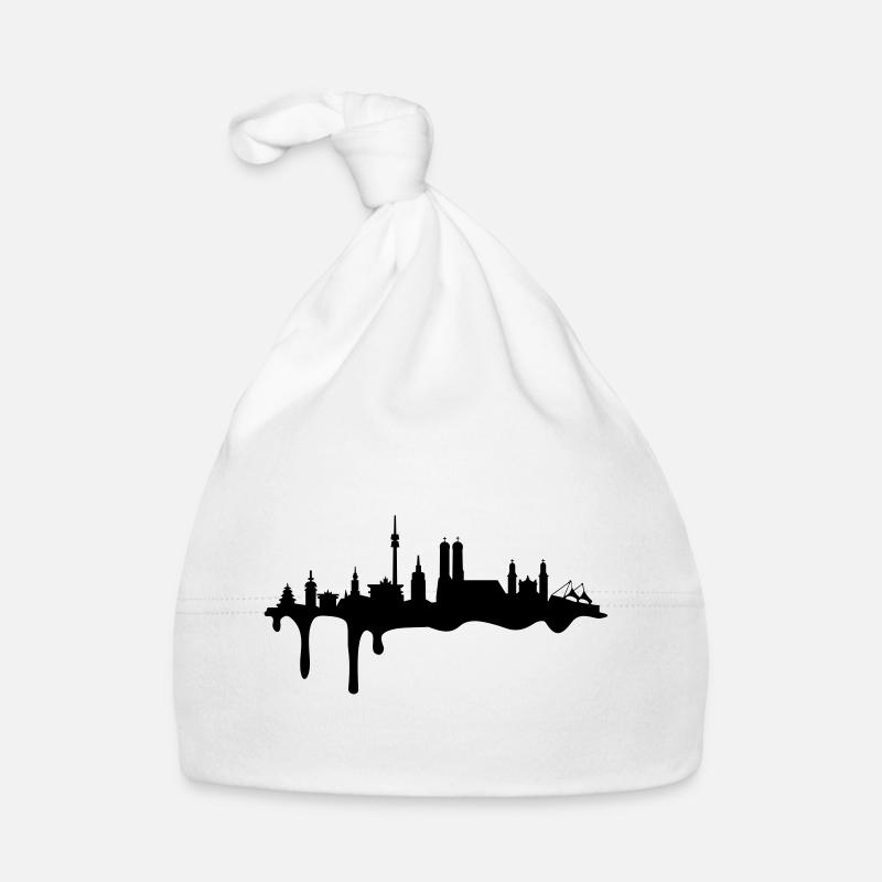 Skyline München Farbe Baby Bio-Mütze