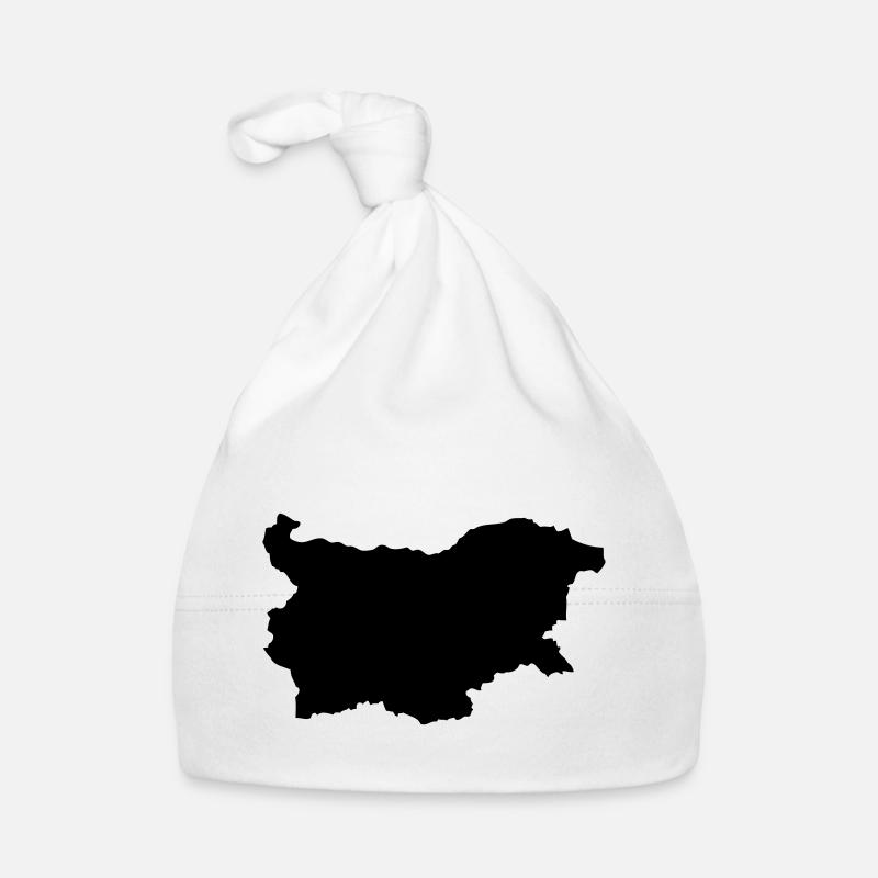 Bulgaria map Organic Baby Cap