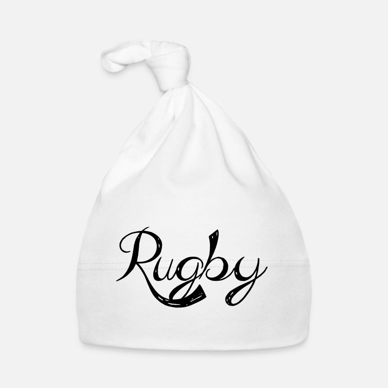 Ein Rugby- Baby Bio-Mütze