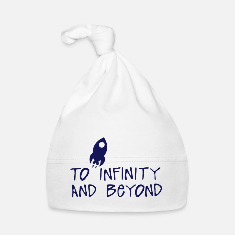 to infinity and beyond citation fuser - Bonnet bio Bébé - blanc