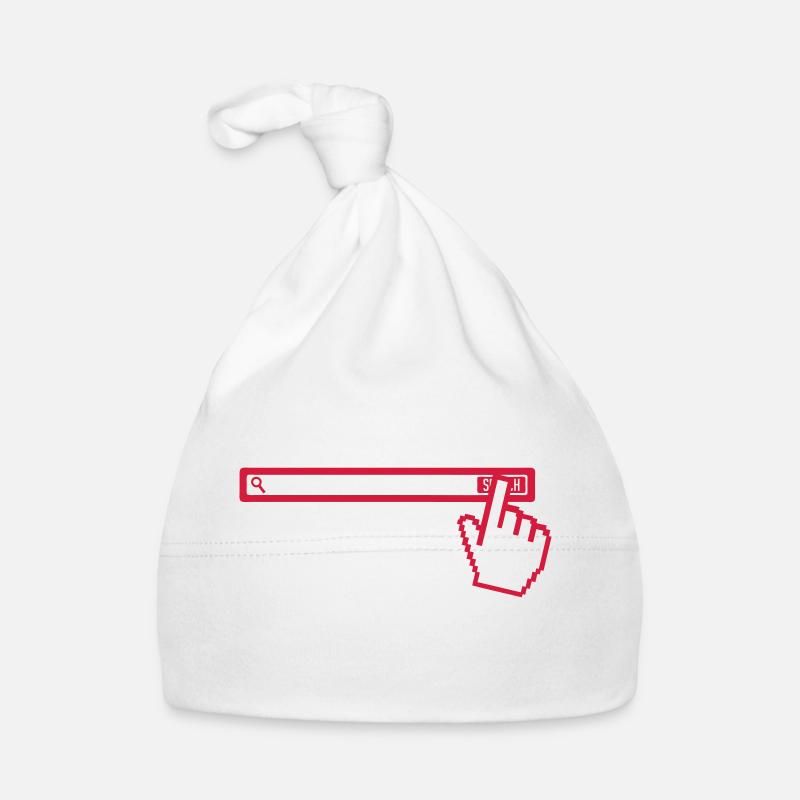 add text search bar pointer Organic Baby Cap
