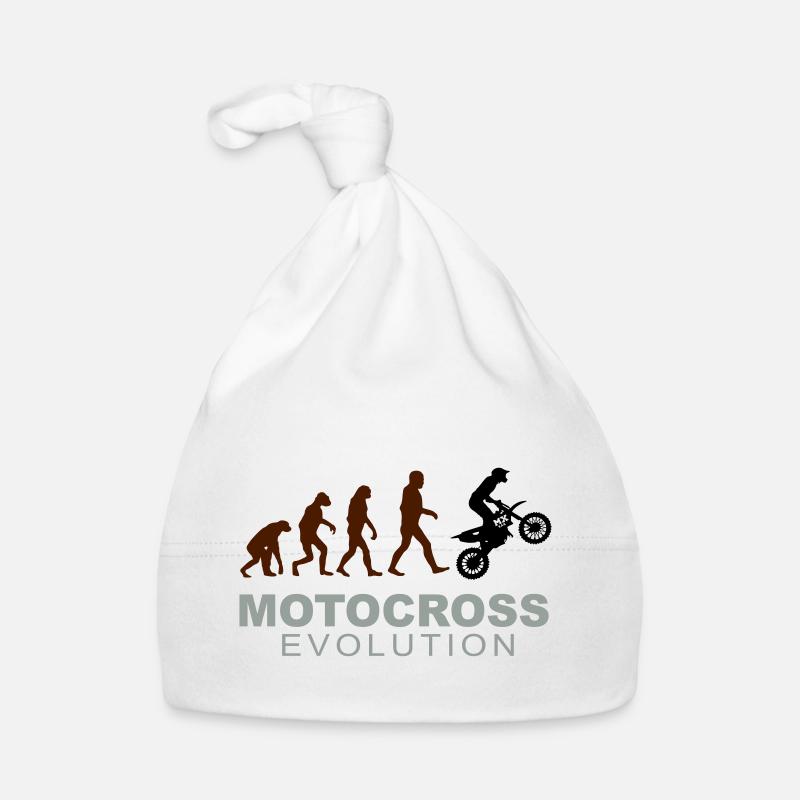 Motocross Evolution - Bonnet bio Bébé - blanc