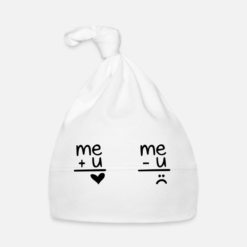 amour humour - Bonnet bio Bébé - blanc