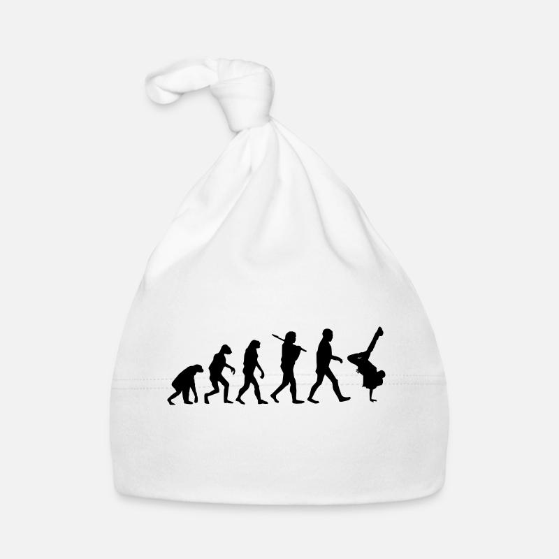 Evolution brakedance - Organic Baby Cap - white
