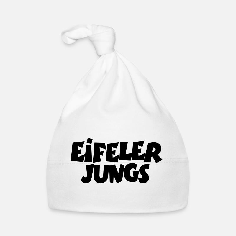 Eifeler Jungs aus der Eifel - Baby Bio-Mütze - Weiß