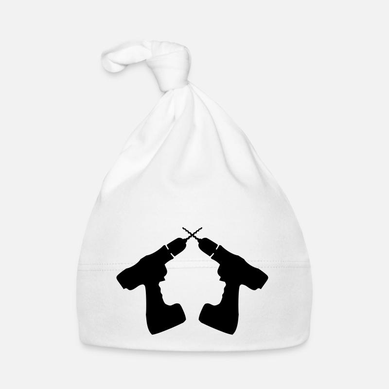 Cordless Drill Logo Organic Baby Cap