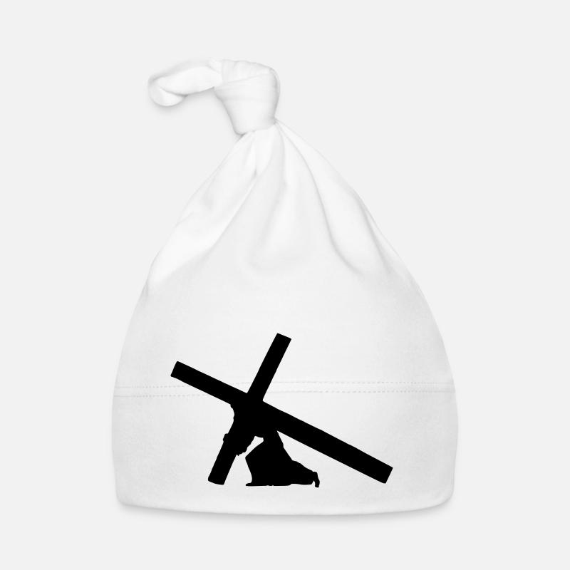 Jésus avec 1c Croix Bonnet bio Bébé