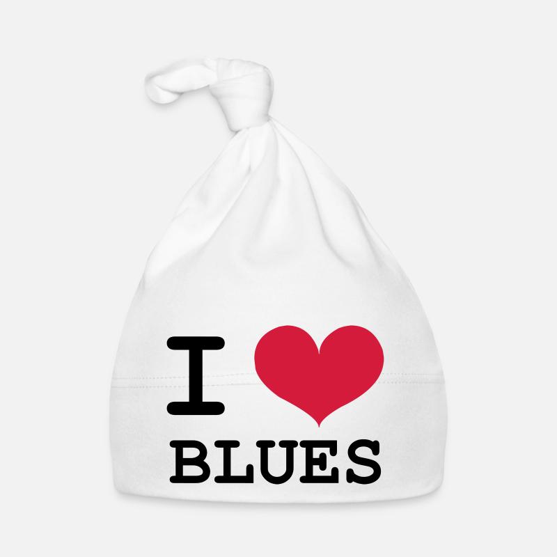 I Love Blues Organic Baby Cap