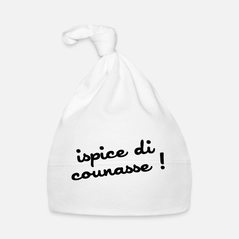 ispice di counasse ! - Bonnet bio Bébé - blanc