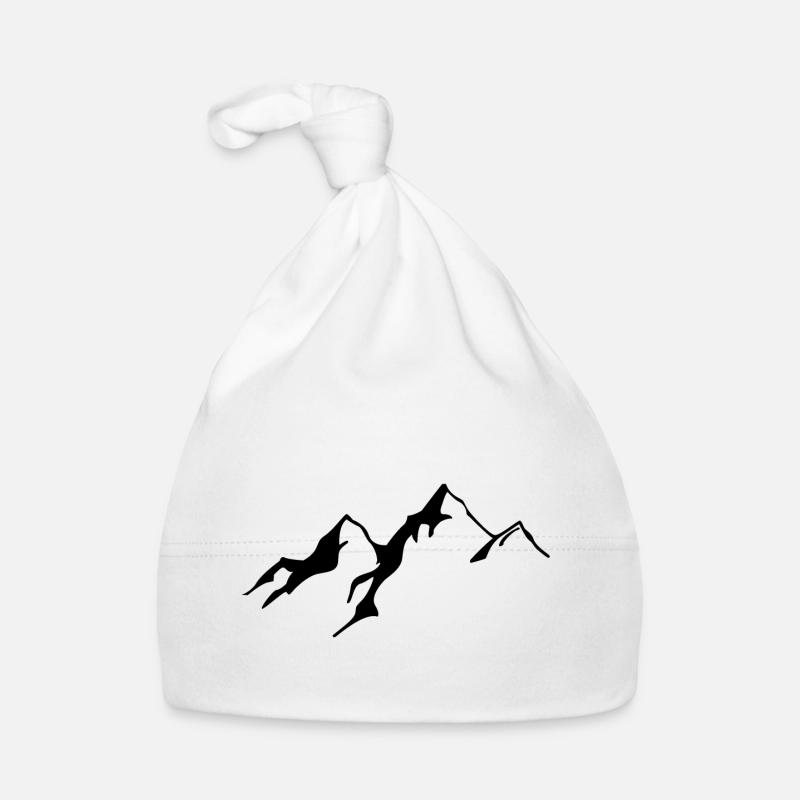 Mountains Organic Baby Cap