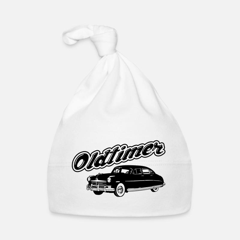 Oldtimer - Baby Bio-Mütze - Weiß