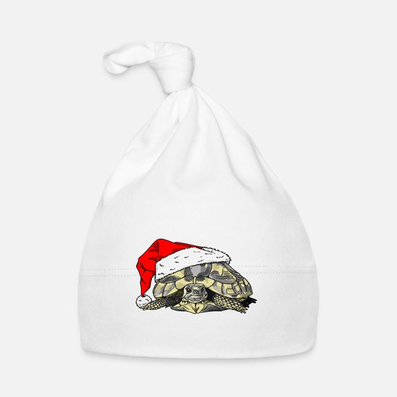 Christmas Tortoise Organic Baby Cap