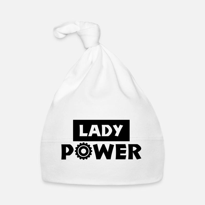 lady power Baby Bio-Mütze