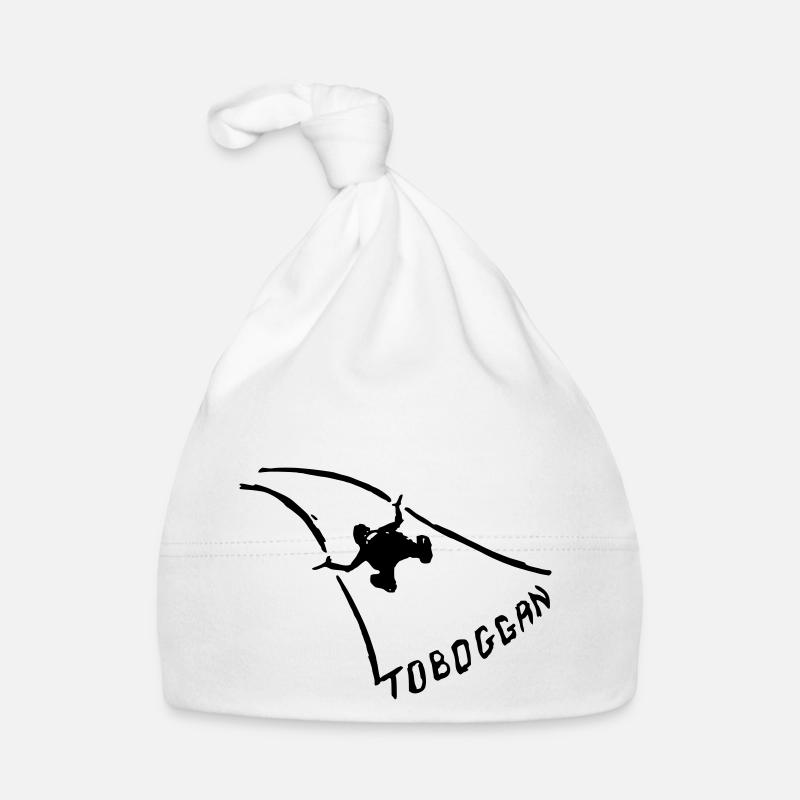 toboggan - Bonnet bio Bébé - blanc