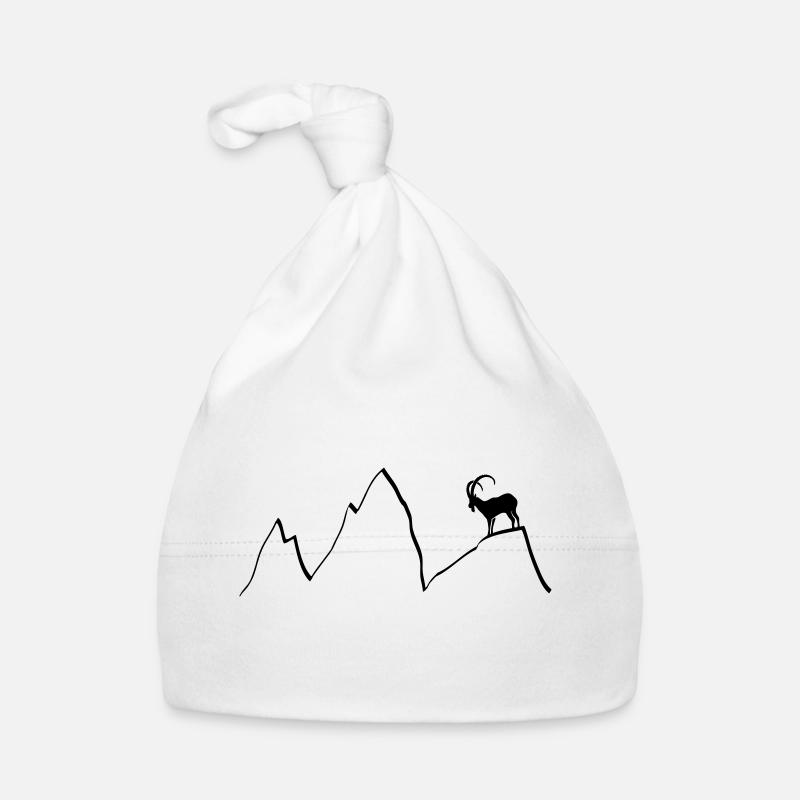 steinbock berge klettern alpen gams ziegenbock Baby Bio-Mütze